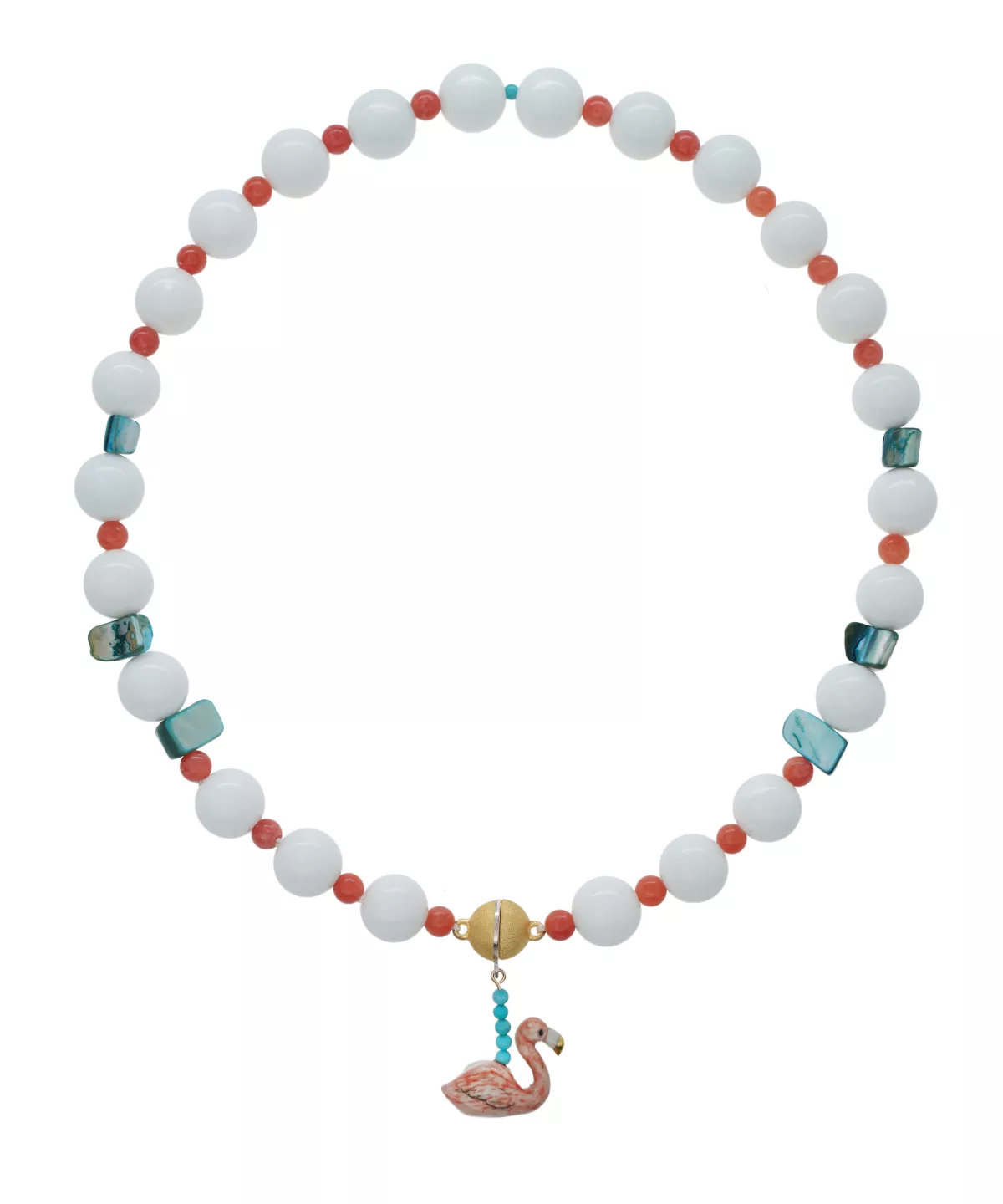 KE_ST_red_white_with flamingo Flamingo Feelings - Image 1