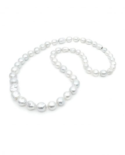 moonlight — südsee barockperlen kette (77 cm) in 18 k weißgold | maëla