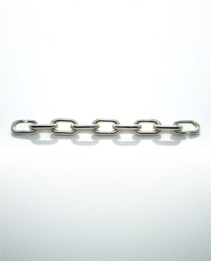 Here I am Baby — Bracelet en argent sterling 925 à larges maillons. Deux bracelets peuvent s’assembler pour former un collier.
